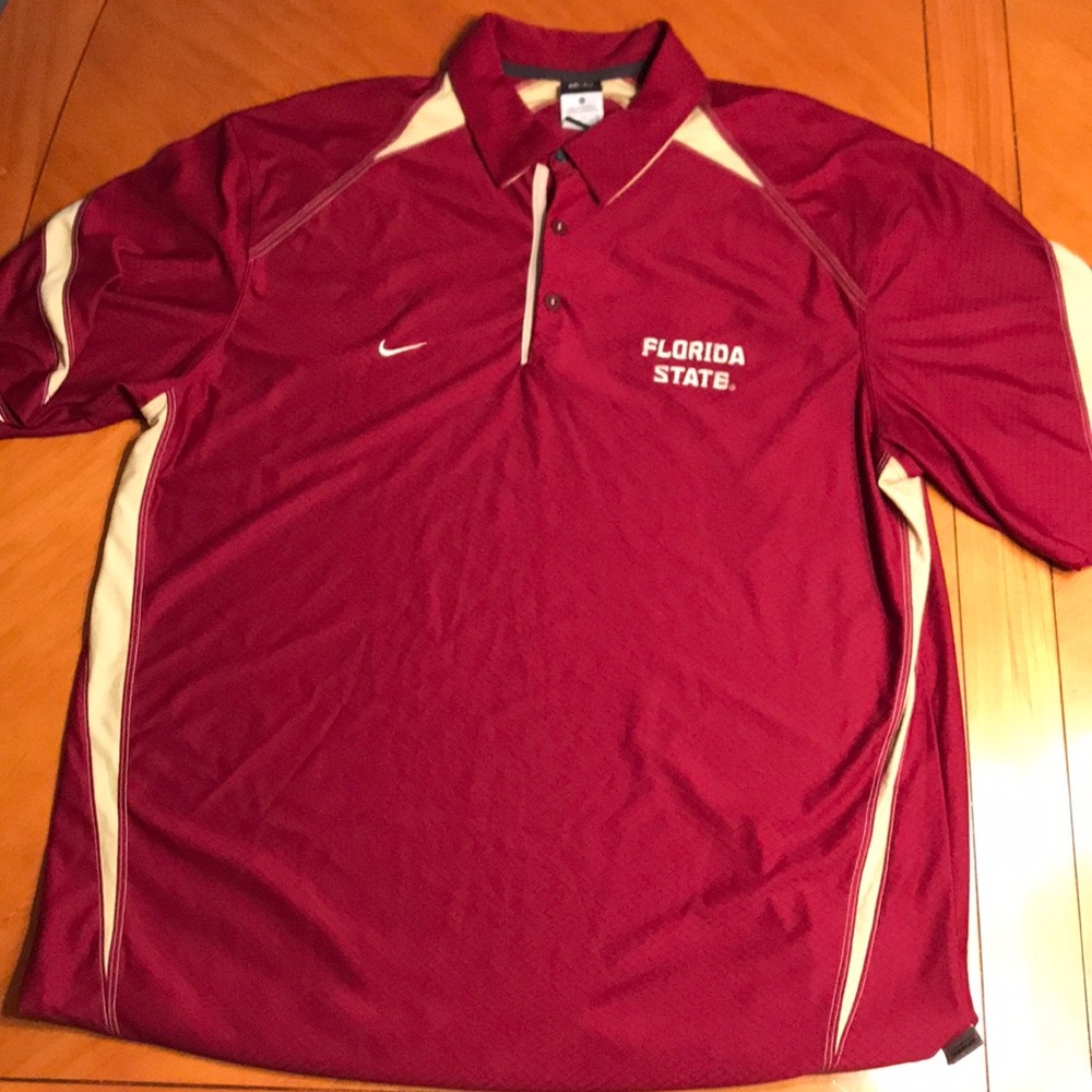 Men’s FSU seminoles dri fit Polo style shirt